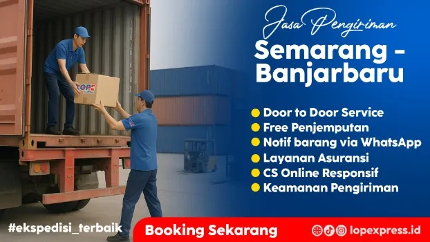 Jasa Pengiriman Semarang Banjarbaru Murah