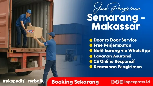 Jasa Pengiriman Semarang Makassar Murah