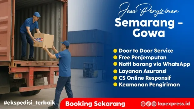 Jasa Pengiriman Semarang Gowa Murah