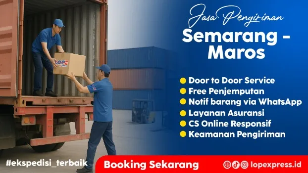 Jasa Pengiriman Semarang Maros Murah