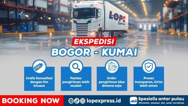 ekspedisi bogor kumai