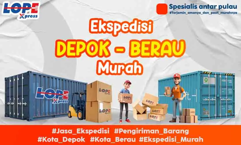 ekspedisi depok berau murah