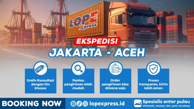 Ekspedisi Jakarta Aceh via Laut Aman dan Murah