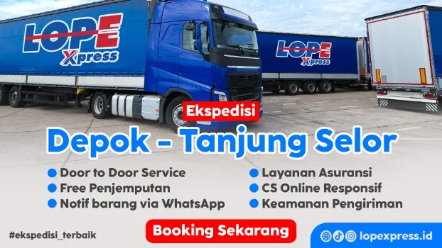 ekspedisi depok tanjung selor